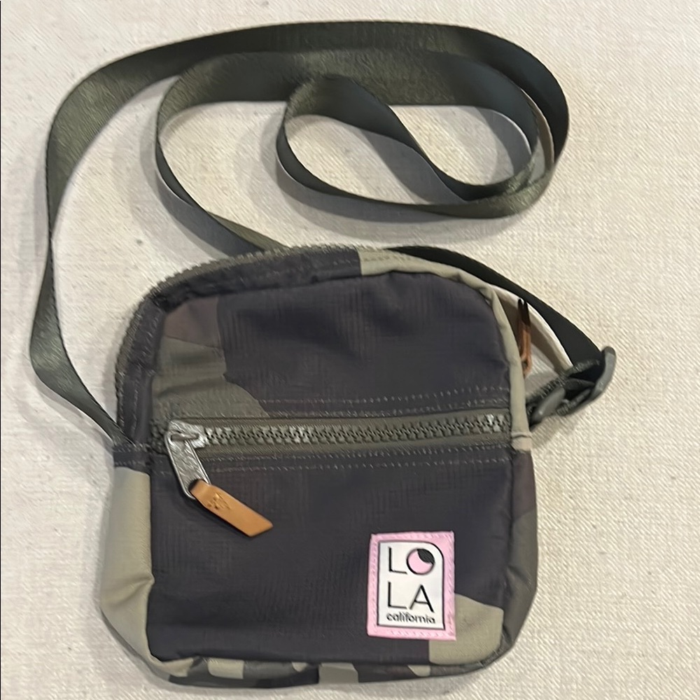 LOLA California Camo crossbody with Adjustable Strap